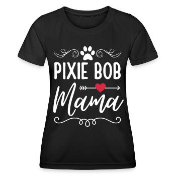 Pixie Bob Chat Maman Pixie Bob Maman - T-shirt sport Femme - noir - Devant - AI Model Female 172 light (172cm)
