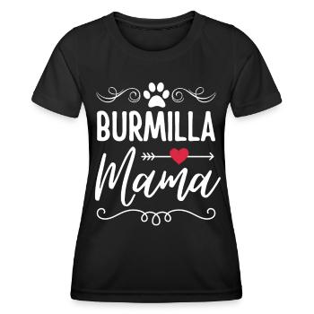 Burmilla Chat Maman Burmilla Maman - T-shirt sport Femme - noir - Devant - AI Model Female 172 light (172cm)