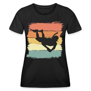 Schnorcheln Retro - Frauen Funktions-T-Shirt - Schwarz - Vorne - AI Model Female 172 light (172cm)