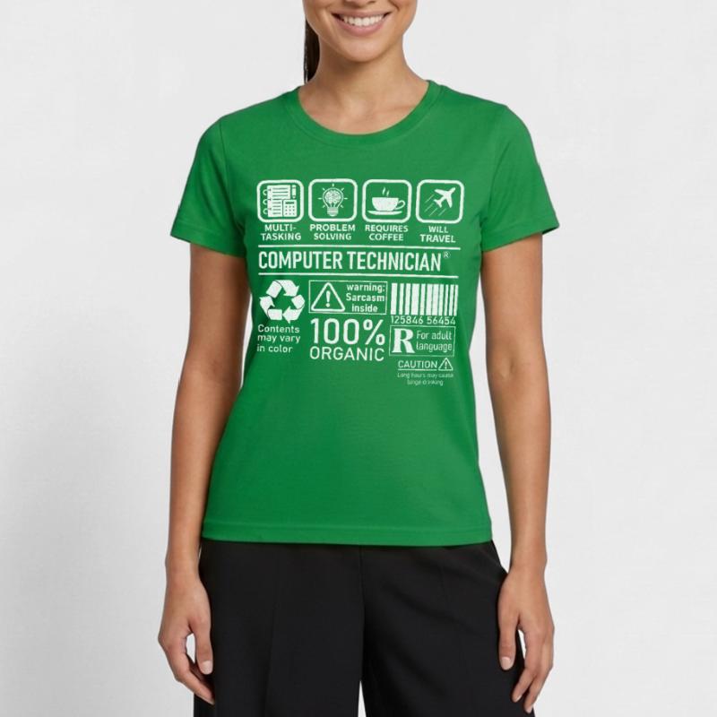 Computer Technician multi tasking problem solving Women's Functional T-Shirt
