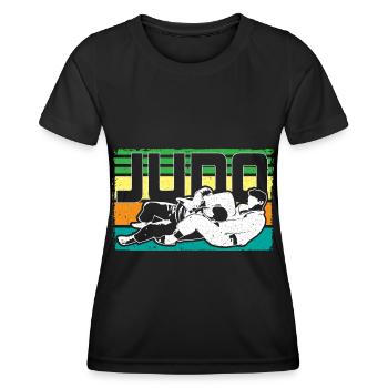 Judo Judoka Sportler Geschenkidee - Frauen Funktions-T-Shirt - Schwarz - Vorne - AI Model Female 172 light (172cm)