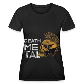 Heavy Metal - Frauen Funktions-T-Shirt - Schwarz - Vorne - AI Model Female 172 light (172cm)