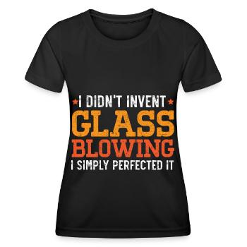 Maître de l’art du soufflage de verre souffleurs de verre - T-shirt sport Femme - noir - Devant - AI Model Female 172 light (172cm)