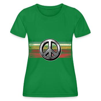Peace - Frauen Funktions-T-Shirt - Kelly Green - Vorne - AI Model Female 172 dark (172cm)