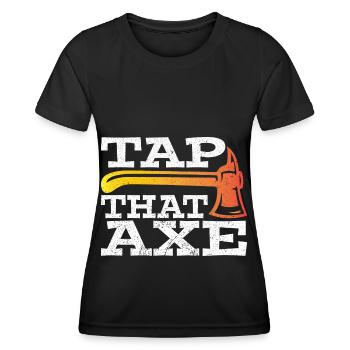 Axt Werfen Axt Werfer Axt Geschenk - Frauen Funktions-T-Shirt - Schwarz - Vorne - AI Model Female 172 light (172cm)