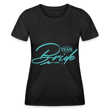 Team Bride - Women's Functional T-Shirt - black - Front - AI Model Female 172 light (172cm)