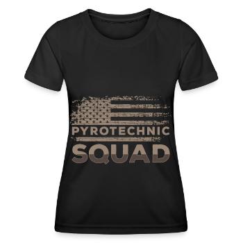 Pyro Sky Football - Women's Functional T-Shirt - black - Front - AI Model Female 172 light (172cm)