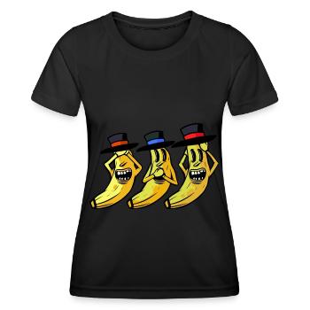 Bananas Feelings Emotion Banana Fruit Fruit - Women's Functional T-Shirt - black - Front - AI Model Female 172 light (172cm)