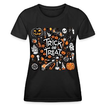 Süßes oder Saures - Frauen Funktions-T-Shirt - Schwarz - Vorne - AI Model Female 172 light (172cm)