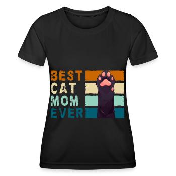 Cat House Tiger Kitten Mistress - Women's Functional T-Shirt - black - Front - AI Model Female 172 light (172cm)