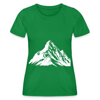 Berge Alpen - Frauen Funktions-T-Shirt - Kelly Green - Vorne - AI Model Female 172 dark (172cm)