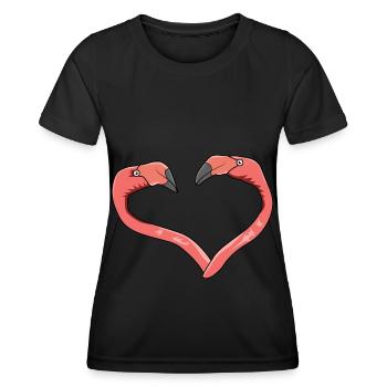 Flamingo Pink Flamingo Flamingo Flamingo Cadeau - T-shirt sport Femme - noir - Devant - AI Model Female 172 light (172cm)