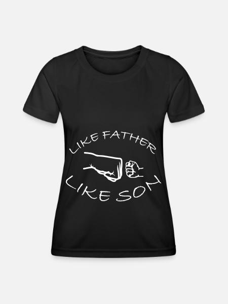 Father and son - Women's Functional T-Shirt - black
