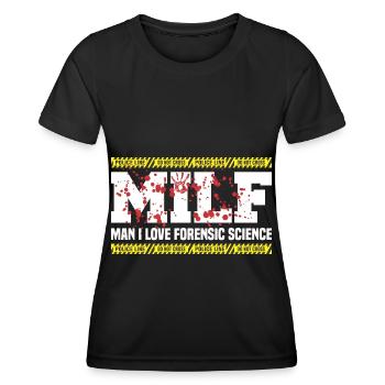Forensic Scientist Forensic Forensic Science - Women's Functional T-Shirt - black - Front - AI Model Female 172 light (172cm)