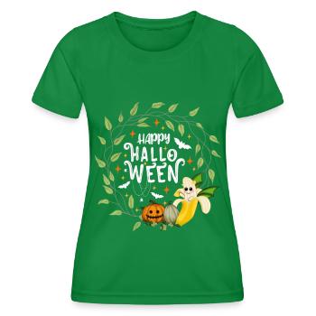 Joyeux Halloween Banana White - T-shirt sport Femme - vert - Devant - AI Model Female 172 dark (172cm)