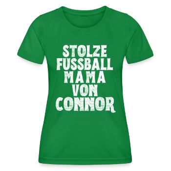 Stolze Fussball Mama von Connor - Frauen Funktions-T-Shirt - Kelly Green - Vorne - AI Model Female 172 dark (172cm)