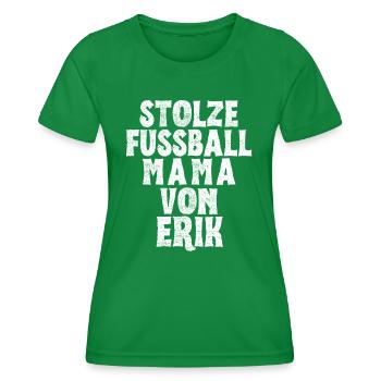 Stolze Fussball Mama von Erik - Frauen Funktions-T-Shirt - Kelly Green - Vorne - AI Model Female 172 dark (172cm)