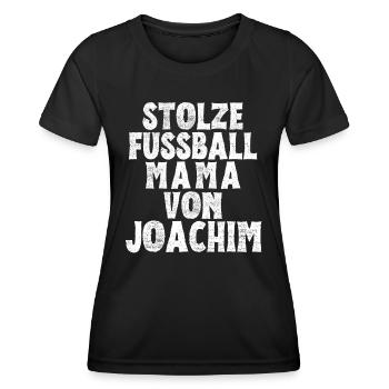 Stolze Fussball Mama von Joachim - Frauen Funktions-T-Shirt - Schwarz - Vorne - AI Model Female 172 light (172cm)