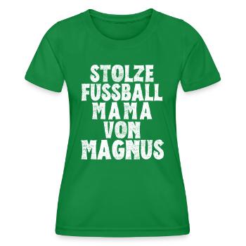 Stolze Fussball Mama von Magnus - Frauen Funktions-T-Shirt - Kelly Green - Vorne - AI Model Female 172 dark (172cm)