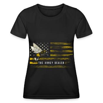 Biene Hummel Insekt Bienchen - Frauen Funktions-T-Shirt - Schwarz - Vorne - AI Model Female 172 light (172cm)