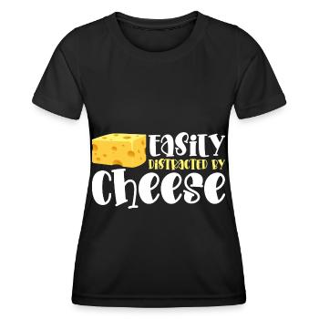 Käse Foodie Käserei - Frauen Funktions-T-Shirt - Schwarz - Vorne - AI Model Female 172 light (172cm)
