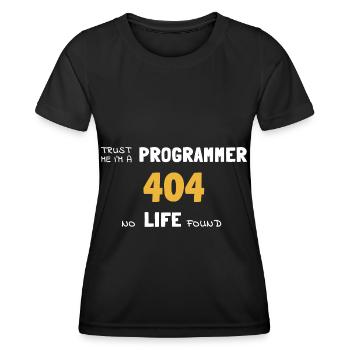 IT Informatik Informatiker Computerarbeit Geschenk - Frauen Funktions-T-Shirt - Schwarz - Vorne - AI Model Female 172 light (172cm)