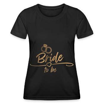 Bride to be - Junggesellenabschied - Frauen Funktions-T-Shirt - Schwarz - Vorne - AI Model Female 172 light (172cm)