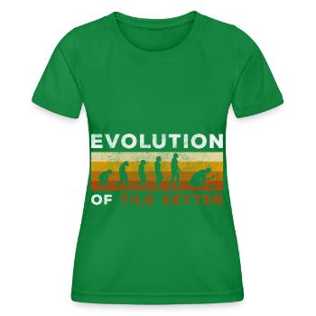 Craftsman Tiles Professional Men - Women's Functional T-Shirt - kelly green - Front - AI Model Female 172 dark (172cm)