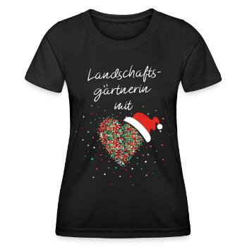 Landschaftsgärtnerin Mit Herz Weihnachtsgeschenk - Frauen Funktions-T-Shirt - Schwarz - Vorne - AI Model Female 172 light (172cm)