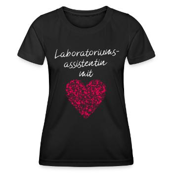 Labormedizinerin Laborantin Assistentin Medizin - Frauen Funktions-T-Shirt - Schwarz - Vorne - AI Model Female 172 light (172cm)