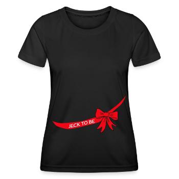 Carnival Fastelovend pregnancy belly mother - Women's Functional T-Shirt - black - Front - AI Model Female 172 light (172cm)