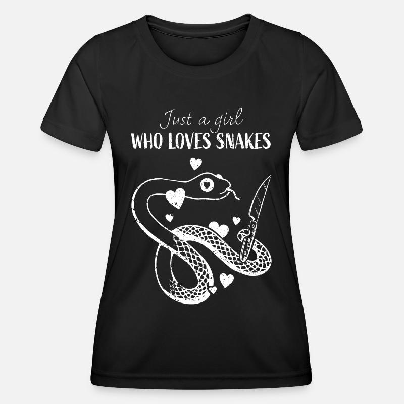 Snakes, Snake, Pet, King Snake, Python - Women's Functional T-Shirt - black