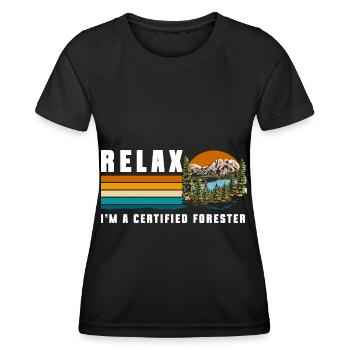 Forester Game Hunting Head Forester - Women's Functional T-Shirt - black - Front - AI Model Female 172 light (172cm)