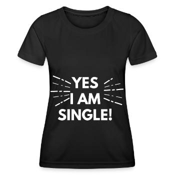 Single - Women's Functional T-Shirt - black - Front - AI Model Female 172 light (172cm)