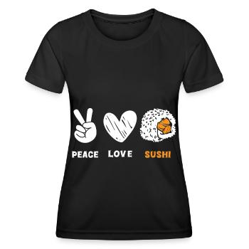 Japan Reis Lieblingsessen Küche - Frauen Funktions-T-Shirt - Schwarz - Vorne - AI Model Female 172 light (172cm)