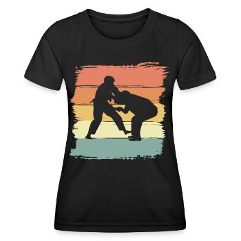 Judo vintage retro Judo Legend - Women's Functional T-Shirt - black - Front - AI Model Female 172 light (172cm)