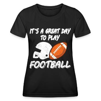 Joueurs de football américain Great Day Play - T-shirt sport Femme - noir - Devant - AI Model Female 172 light (172cm)