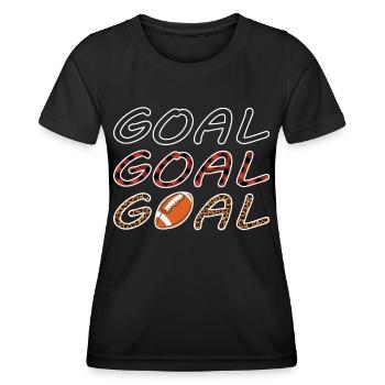 Joueur de football américain But But Sarcastique - T-shirt sport Femme - noir - Devant - AI Model Female 172 light (172cm)