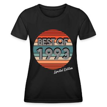 30th birthday born 1993 Best of 1993 - Women's Functional T-Shirt - black - Front - AI Model Female 172 light (172cm)