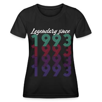 30. Geburtstag Vintage 1993 Legendary Since 1993 - Frauen Funktions-T-Shirt - Schwarz - Vorne - AI Model Female 172 light (172cm)