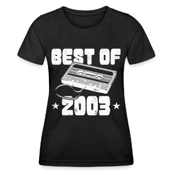 20. Geburtstag Jahrgang 2003 Best of 2003 - Frauen Funktions-T-Shirt - Schwarz - Vorne - AI Model Female 172 light (172cm)