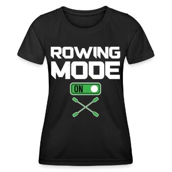 Mode Aviron sur Rowing Rowing Canoë à Aviron - T-shirt sport Femme - noir - Devant - AI Model Female 172 light (172cm)