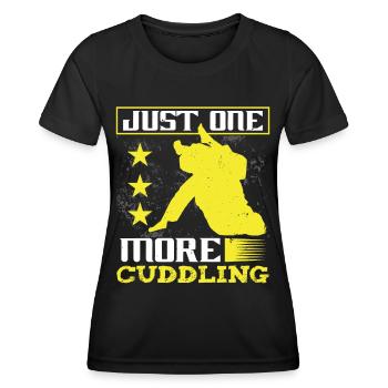 Jiu Jitsu Juste un Jujutsu MMA câlin de plus - T-shirt sport Femme - noir - Devant - AI Model Female 172 light (172cm)