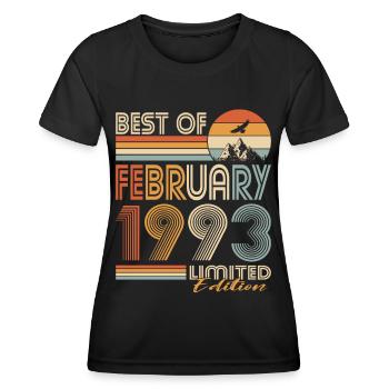 30. Geburtstag Jahrgang 1993 Best of 1993 - Frauen Funktions-T-Shirt - Schwarz - Vorne - AI Model Female 172 light (172cm)