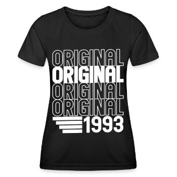 30. Geburtstag Jahrgang 1993 Original 1993 - Frauen Funktions-T-Shirt - Schwarz - Vorne - AI Model Female 172 light (172cm)