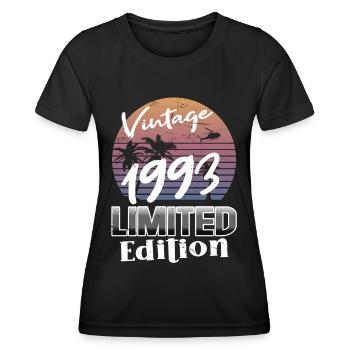 30. Geburtstag Jahrgang 1993 Vintage 1993 - Frauen Funktions-T-Shirt - Schwarz - Vorne - AI Model Female 172 light (172cm)