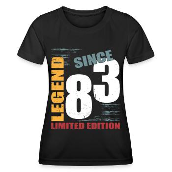 40. Geburtstag Jahrgang 1983 Legend Since 1983 - Frauen Funktions-T-Shirt - Schwarz - Vorne - AI Model Female 172 light (172cm)
