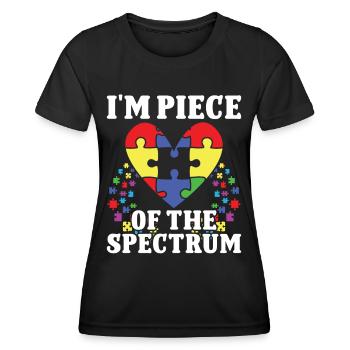 Autismus Piece Of Spectrum Sensibilisation à l’autisme - T-shirt sport Femme - noir - Devant - AI Model Female 172 light (172cm)