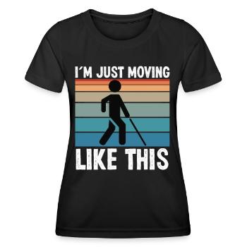 Blindness Just Moving Like This Blind People - Women's Functional T-Shirt - black - Front - AI Model Female 172 light (172cm)