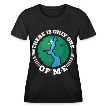 Activisme environnemental Un seul de moi Protection de l’environnement Terre - T-shirt sport Femme - noir - Devant - AI Model Female 172 light (172cm)